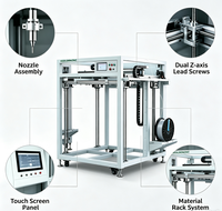 Impresora 3D Industrial FDM IGOLDENCNC de Tipo Gantry, 1000*1000*1000mm, 2.85mm, para Fabricación de Piezas Automotrices