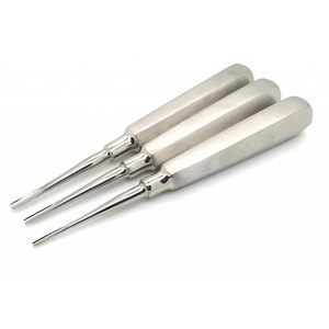 Élévateurs de racines manuels de haute qualité en acier inoxydable, équipement dentaire pour extraction, différentes formes et designs, CE - Product Image 1
