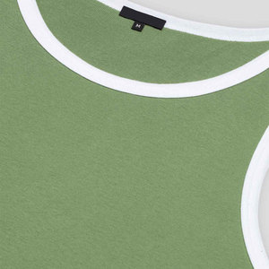 Débardeur OEM pour hommes en coton sans manches, tissu respirant pour vêtements de sport d'été, avec logo personnalisé, options pour marque de distributeur - Product Image 5