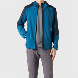 High quality Unisex Soft Shell <b>Jacket</b> Spring Windproof Waterproof Long Sleeve with zipper <b>Hooded</b> Coat Solid Color <b>for</b> man's - Product Image 3