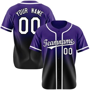 Jersey de béisbol con botones personalizados, camisetas de béisbol con nombre cosido, Jersey de softbol de poliéster personalizado, deportes - Product Image 3