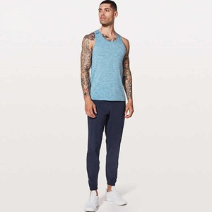 Custom Men's Gym Tank Top Breathable Seamless Sports <b>Vest</b> with Print Plus Size Private Label Knitted - Product Image 1