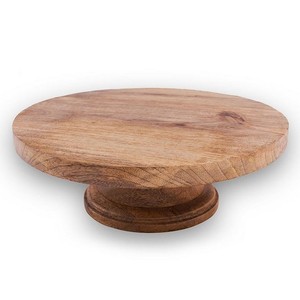 Soporte rústico de madera de acacia para pasteles, forma redonda, acabado de tuerca de pared, Hotel y restaurante, estante redondeado para servir pasteles, soporte de calidad Premium - Product Image 2