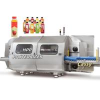 Koudverwerkende hogedrukpasteuriseermachine (HPP) met warmtewisselaar en menger voor industriële fruit-sap productielijn