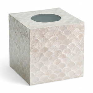 Caja de pañuelos clásica hecha a mano con incrustaciones de nácar, soporte decorativo de origen vietnamita para un estilo de lujo, venta al por mayor - Product Image 2