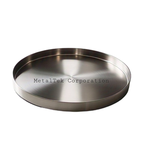 Bandeja de servicio de acero inoxidable pulido de grado alimenticio 304 de alta calidad para restaurantes, hoteles, bandejas decorativas de frutas de Chocolate de Metal - Product Image 3
