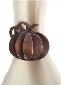 Rond de serviette et anneau de tissu citrouille antique Casted Pumpkin Halloween Parties Vaisselle Porte-mouchoirs réutilisable Prix de gros - Product Image 4