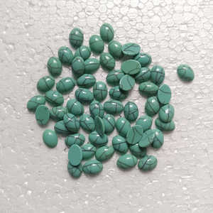 La mejor calidad superior ovalada 8x6mm Bella Durmiente turquesa cabujón calidad de piedras preciosas sueltas para la fabricación de joyas - Product Image 6