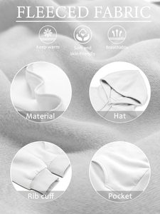 Sudaderas con capucha y sudaderas de mujer de talla grande informales a la moda, sudaderas con capucha de color sólido y polar con logotipo personalizado OEM para mujer - Product Image 5