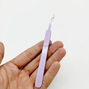 แหนบต่อขนตาโค้งทำจากสแตนเลสปลายไฟเบอร์สีตามสั่งจากผู้ผลิตโดยตรง - Product Image 5