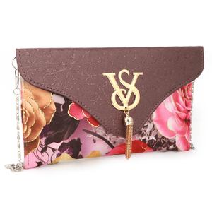Pochette à fleurs pour femme (1875) - Violet foncé - Product Image 2