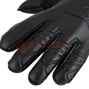 Gants de gardien de but personnalisés avec logo, forte adhérence, imperméables, protection complète des doigts, en cuir, unisexe, pour le football - Product Image 4
