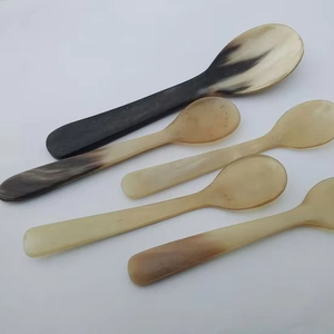 ชุดช้อนเขาควายพร้อมดีไซน์แบบชนบทระดับพรีเมียมสำหรับคอลเลกชันเครื่องใช้ในครัวที่ใส่ใจสิ่งแวดล้อมและยั่งยืน - Product Image 1