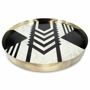 ถาดเสิร์ฟของตกแต่งแบบฝังกระดูก MDF หรูหราทำมือสำหรับบ้านโรงแรมร้านอาหาร - Product Image 3