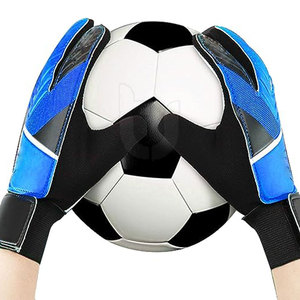 Guantes de portero de fútbol de nuevo estilo de diseño personalizado de alta calidad Material de PU de látex de 4mm con protección de mano de corte negativo - Product Image 3