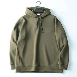 Sweat à capuche en molleton 100% coton avec logo personnalisé sur le devant, poche, séchage rapide, respirant, coupe régulière, manches longues, décontracté pour homme - Product Image 1