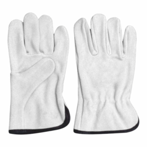 Guantes de conducción de cuero dividido de piel de vaca de alta resistencia de alto rendimiento Guantes de construcción resistentes a la abrasión Personal de punto de algodón - Product Image 6