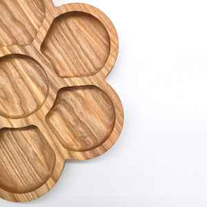 Plateau de service en bois de haute qualité plat de fruits nouvelle conception plateau de service de fruits grande assiette sculptée à la main de qualité supérieure à vendre - Product Image 3