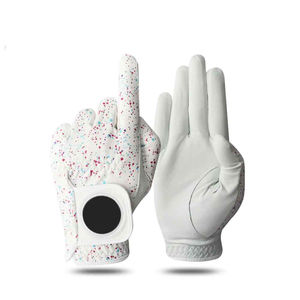 Customize Brand Logo Comfortable And Breathable Golf <b>Gloves</b> Custom Made Adjustable Strap Leather Golf <b>Gloves</b> - Product Image 1