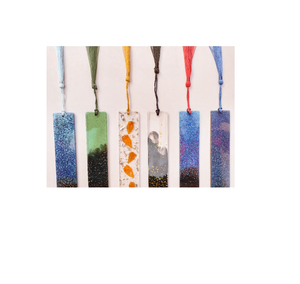 ส่วนบุคคลอีพ็อกซี่เรซิ่นบุ๊คมาร์คเรซิ่นผู้ถือหน้าหนังสือ Handcrafted ปรับแต่งเรซิ่นฝัง bookends ของขวัญธุรกิจ - Product Image 2