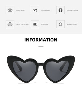 2025 Trendy Retro Stylish Oversized Light Weight Heart-shaped Sunglasses UV400 for <b>Men</b> or Women - Product Image 3