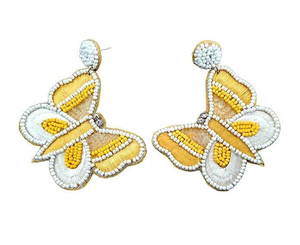 Dernière collection de sport Vente chaude Boucles d'oreilles indiennes brodées à la main en forme de coeur pour les fêtes - Product Image 2