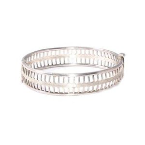 กำไลข้อมือเงินแท้ 925 ลายฉลุ งานแฮนด์เมด - Product Image 1