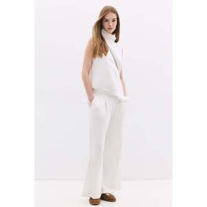 Pantalon pour femme à taille élastique, 100% coton, coupe décontractée - Product Image 1