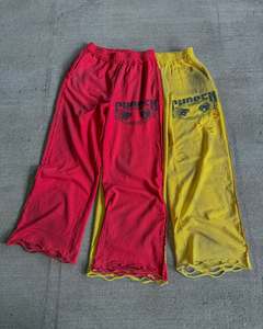 Pantalons de style streetwear pour hommes en molleton français à taille mi-haute élastique, personnalisés en gros, anti-rétrécissement, séchage rapide, respirants - Product Image 1