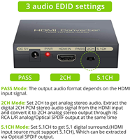 SYONG-Extracteur audio HDMI vers HDMI, sortie en boucle, convertisseur optique SPDIF et RCA, décodeur séparateur audio HD, extracteur HDMI 5.1 DTS