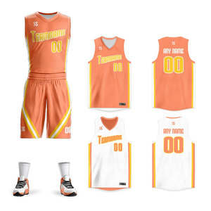 Ensemble de maillots de basket-ball personnalisés pour l'hiver, sublimation, lettres sur le devant, anti-bactérien, maille légère - Product Image 6