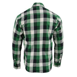 Camisa de franela de algodón 100% personalizada para hombre, camisa informal de franela para motocicleta con botones de latón cepillado y forro acolchado - Product Image 5