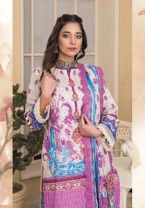 Elegante estilo étnico verano Salwar Kameez mujeres paquistaníes impresas para algodón suizo/vestido de césped ropa islámica para damas - Product Image 4