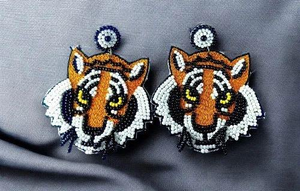 ต่างหูปักลูกปัดรูปทรงรองเท้าต่างหูแฟชั่นปักลายลูกปัด - Product Image 3