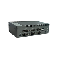 Ordinateur industriel embarqué N97, design sans ventilateur, 6 ports COM RS232, double LAN, multi-écrans, DDR4, mini PC pour l'intégration d'équipements