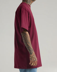 T-shirt boxy fit personnalisé avec broderie impression surdimensionné streetwear unisexe coton fournisseur OEM pour les commandes en gros - Product Image 3