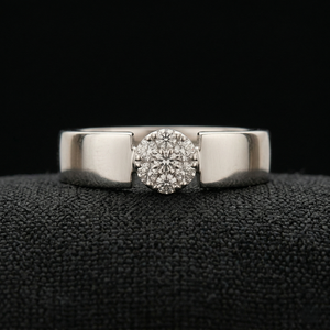 Anillo de Diamantes de Platino Simple y Elegante, Anillo de Boda, Joyería de Compromiso, Certificado IGI, 10 Gramos, Brillo Intenso, Clásico y Lujoso - Product Image 1