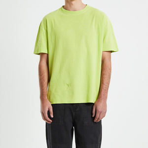 Camiseta de Algodón 100% de Alta Calidad para Hombre, Estampado Personalizado, Talla Grande, Antiarrugas, con Diseño en los Hombros, Estampado Liso, Largo - Product Image 1