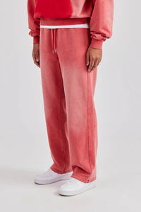 Customised Vintage washed men Pants Baggy Trouser Oversized Streetwear Heavyweight 450GSM hip hop Sweatpants for Men - Product Image 3