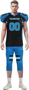 Uniformes de football américain en gros à prix avantageux, 10 ensembles, qualité supérieure, uniformes américains sur mesure pour les équipes sportives - Product Image 2