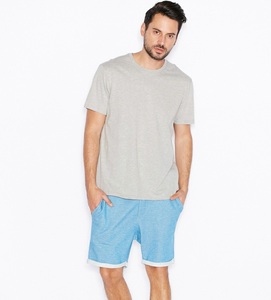 Short de survêtement respirant pour hommes Short de survêtement de survêtement en coton éponge français avec cordon de serrage personnalisé - Product Image 4