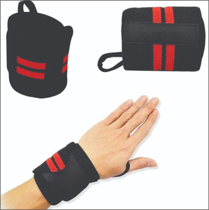 Muñequera elástica ajustable personalizada OEM, muñequera cómoda para levantamiento de pesas con diseño duradero con diseño y tamaño personalizados - Product Image 2