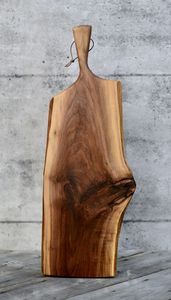 Tabla de cortar de madera de acacia con mango, paleta rectangular de madera para picar, para carne, pan, tabla para servir, tabla de charcutería - Product Image 4