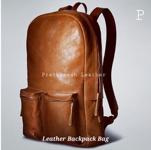 Mochila de cuero genuino Bolsa Seguro Amplio Precio al por mayor Clásico Hecho a mano Negocios Fábrica Directo Descuentos a granel tendencia - Product Image 5