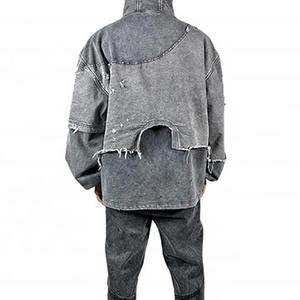 Nouveau sweat-shirt élégant 100% coton 400 GSM lourd, délavé à l'acide noir, sweat-shirt uni pour homme, sweat-shirt vintage d'hiver - Product Image 3