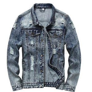Vente chaude veste en jean coupe-vent pour hommes légers vêtements à la mode veste en jean coupe-vent pour hommes veste en jean pour hommes de haute qualité - Product Image 1