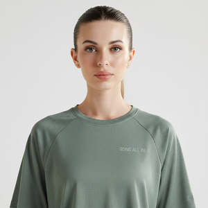 เสื้อยืดฝึกซ้อม GAI สีเขียวอ่อนสำหรับออกกำลังกาย - Product Image 5