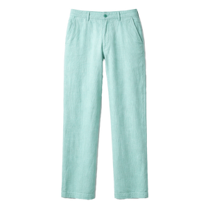 Pantalones de Verano para Hombre, Mezcla de Lino, Lisos, de Pierna Recta, Ligeros, Transpirables, Casuales, de Corte Holgado, de Algodón y Lino - Product Image 5