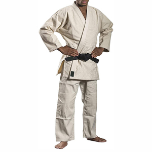 Ensemble d'uniformes de karaté sportifs personnalisables en coton pour hommes et femmes, impression de logo et numéro d'équipe, fabrication OEM disponible, vêtements d'arts martiaux - Product Image 5
