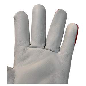 Gants de conduite en cuir de haute qualité blanc pour hommes gants de conduite de moto en cuir de vachette fendu gants de conduite en cuir - Product Image 6